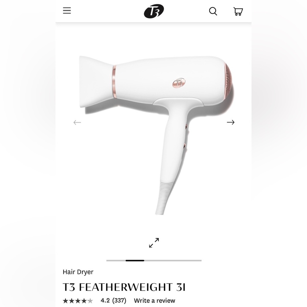 T3 Featherweight 3i Ionic Hair Dryer BNIB